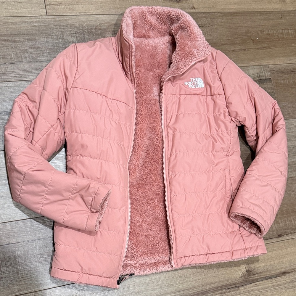 The North Face Dusty Pink Reversible Fleece Jacket